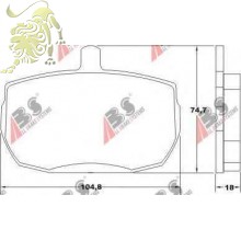 GDB341 Колодки тормозные дисковые FORD TRANSIT 88+/LDV CONVOY (ABS36124)